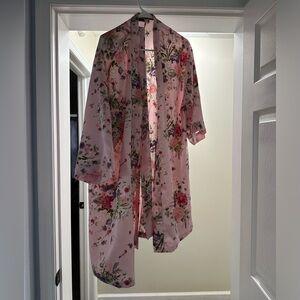 Silk Floral Robe